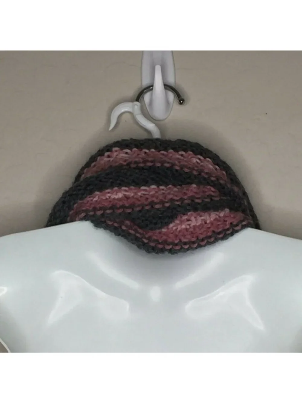 Womens Crochet Fringe Brown Pink Peach Scarf Accessories Fashion Winter One Size